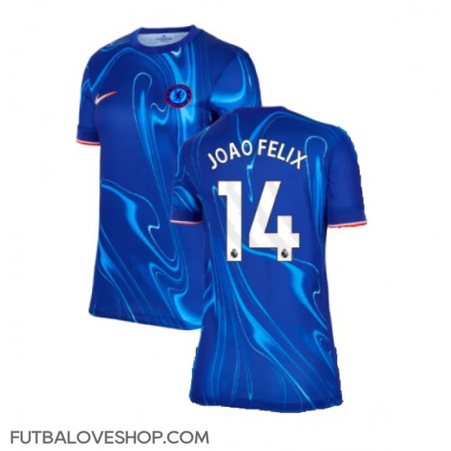 Dres Chelsea Joao Felix #14 Domáci pre Ženy 2024-25 Krátky Rukáv